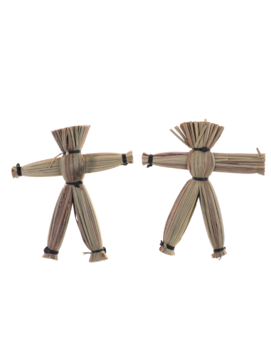 Poupées en paille Vaudou (2 pièces)