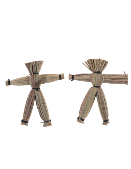 Poupées en paille Vaudou (2 pièces)