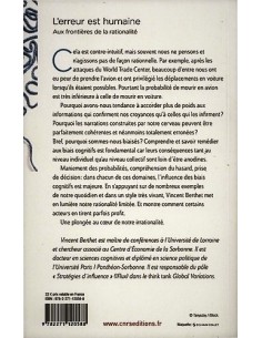 L'erreur est humaine. Aux frontières de la rationalité - Vincent Berthet 2