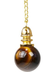 Pendule Boule Oeil de Tigre