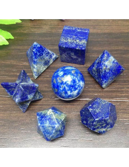 Solides de Platon Lapis Lazuli