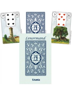 Lenormand Tarot Cards Color Owl - Red or Blue Edition 2