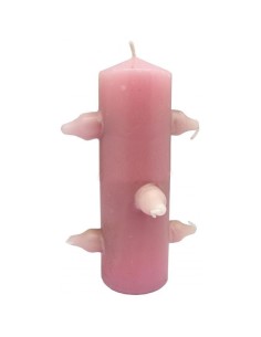 Bougie 7 mèches Rose