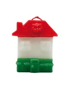 Bougie figurative Maison Saint Cyprien Noir Blanc Rouge