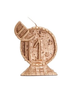 Bougie figurative Argent Euro (doré)
