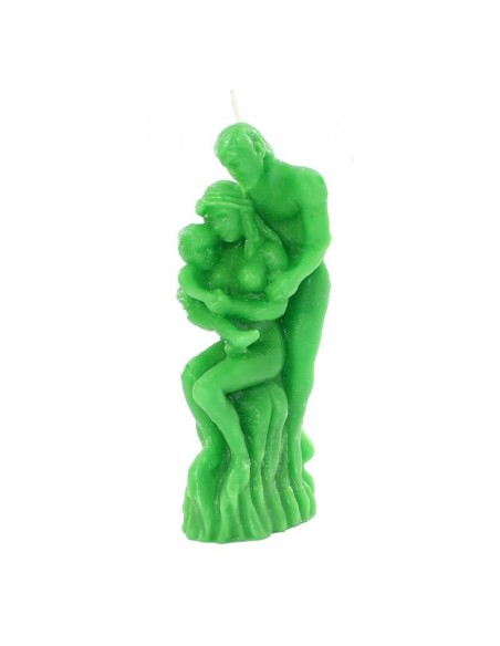 Bougie figurative Famille Vert 20 cm