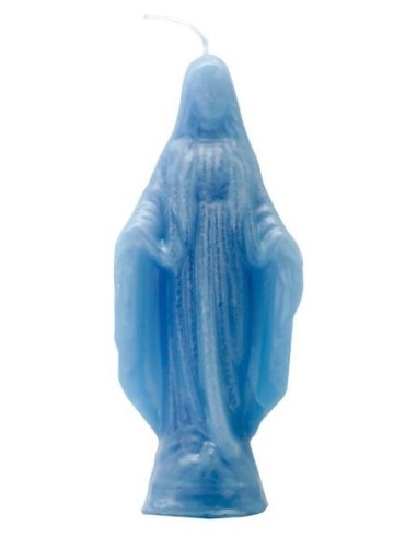Bougie figurative Vierge Miraculeuse Bleu