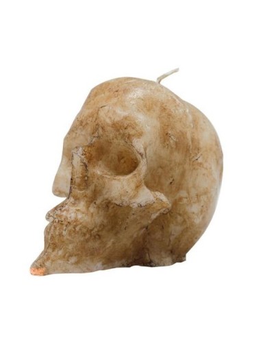 Bougie figurative Crâne Naturel