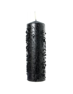 Grande Bougie de sel Noire