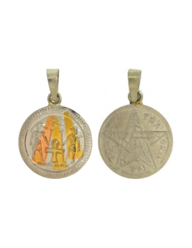 Amulette égyptienne Thot Anubis avec Tétragrammaton