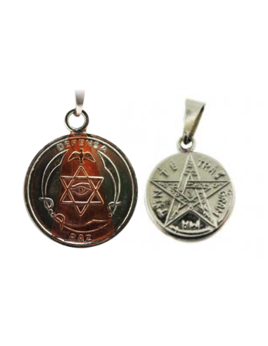 Amulette Paix & Protection avec Tétragrammaton 2.5 cm