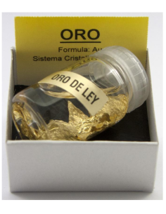 Amulette Bouteille avec feuilles d'or 2