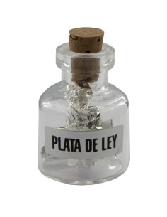 Amulette Bouteille avec feuille d'argent