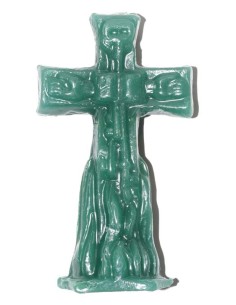Bougie Crucifix verte