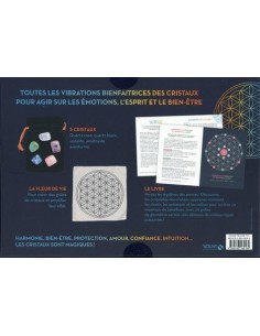 Coffret Cristaux magiques : Avec 1 pochon , 5 cristaux, 1 fleur de vie - Aurore Widmer 2
