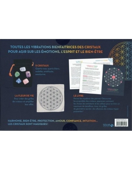 Coffret Cristaux magiques : Avec 1 pochon , 5 cristaux, 1 fleur de vie - Aurore Widmer Coffret Cristaux magiques : Avec 1 pochon , 5 cristaux, 1 fleur de vie - Aurore Widmer