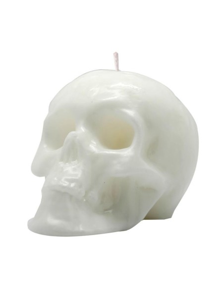 Bougie figurative Crâne blanc
