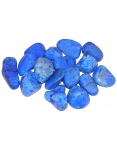 Pierre roulée Howlite bleue