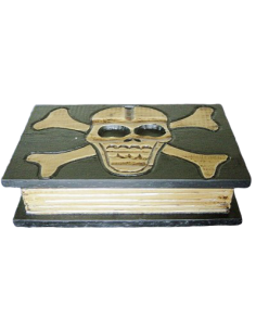 Boîte tête de mort & livre