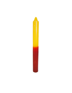 Bougie bicolore Jaune-Rouge