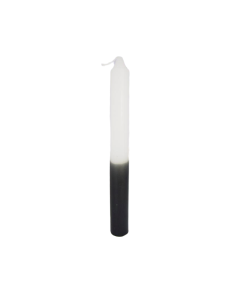 Bougie bicolore Blanc-Noir