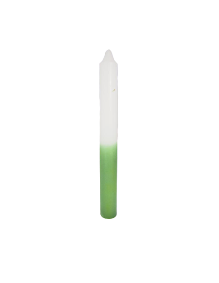 Bougie bicolore Blanc-Vert