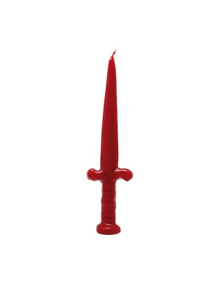 Bougie figurative Epée rouge