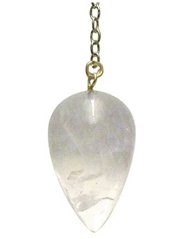 Pendule goutte en quartz hyalin - Lo Scarabeo