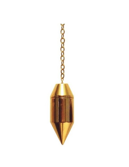 Pendule Sensibilité Cylindre doré avec chambre - Lo Scarabeo