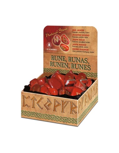 Runes en Jaspe rouge Lo Scarabeo