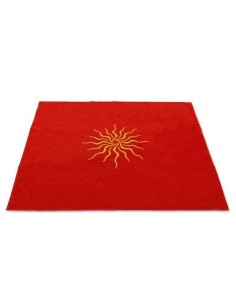Tapis rouge 80 x 80 cm Soleil