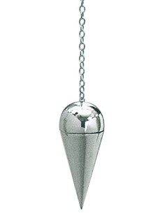 Pendule Point argentée avec chambre Lo Scarabeo