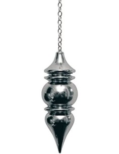 Pendule Sagesse argentée avec chambre Lo Scarabeo