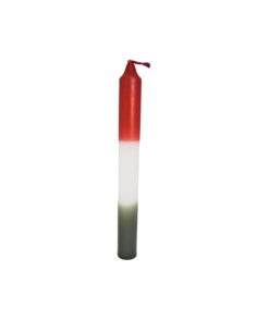 Bougie Triple Action Rouge Blanc Noir