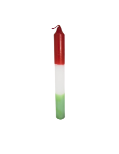 Bougie Triple Action Rouge Blanc Vert