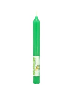Bougie verte parfumée à la Rue 22cm