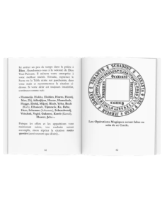 Le SIXIEME et SEPTIEME LIVRE de MOÏSE et autres Textes Magiques - Magister Omega 2