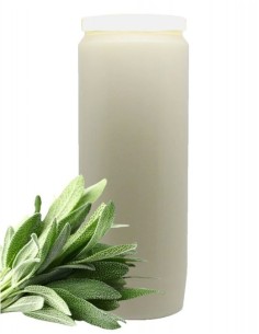 Neuvaine blanche parfumée à la Sauge