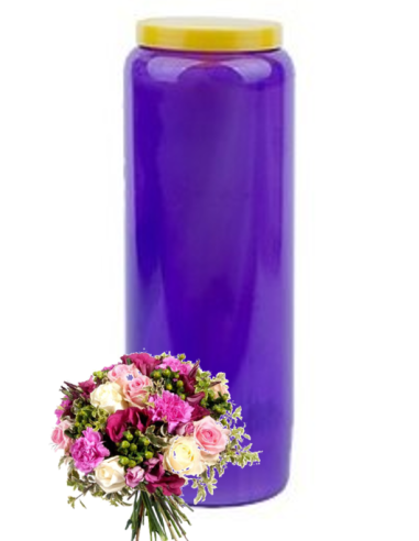 Neuvaine mauve parfum Bouquet fleuri