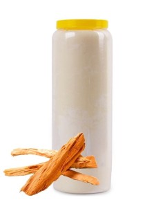 Neuvaine blanche parfumée au Bois de Santal