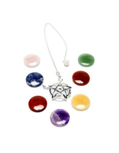Pendule Cage Pentagramme7 Chakras