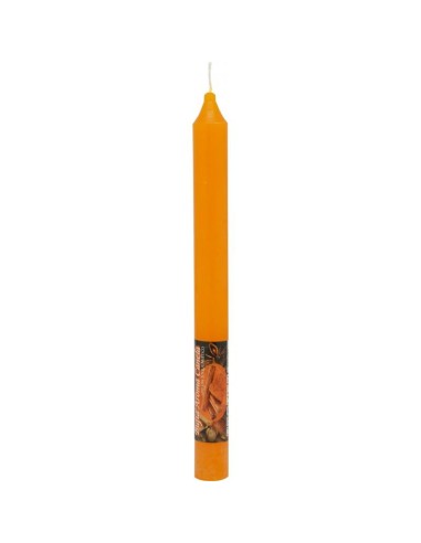 Bougie orange parfumée à la Cannelle 22cm