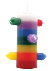 Bougie 7 mèches 7 couleurs