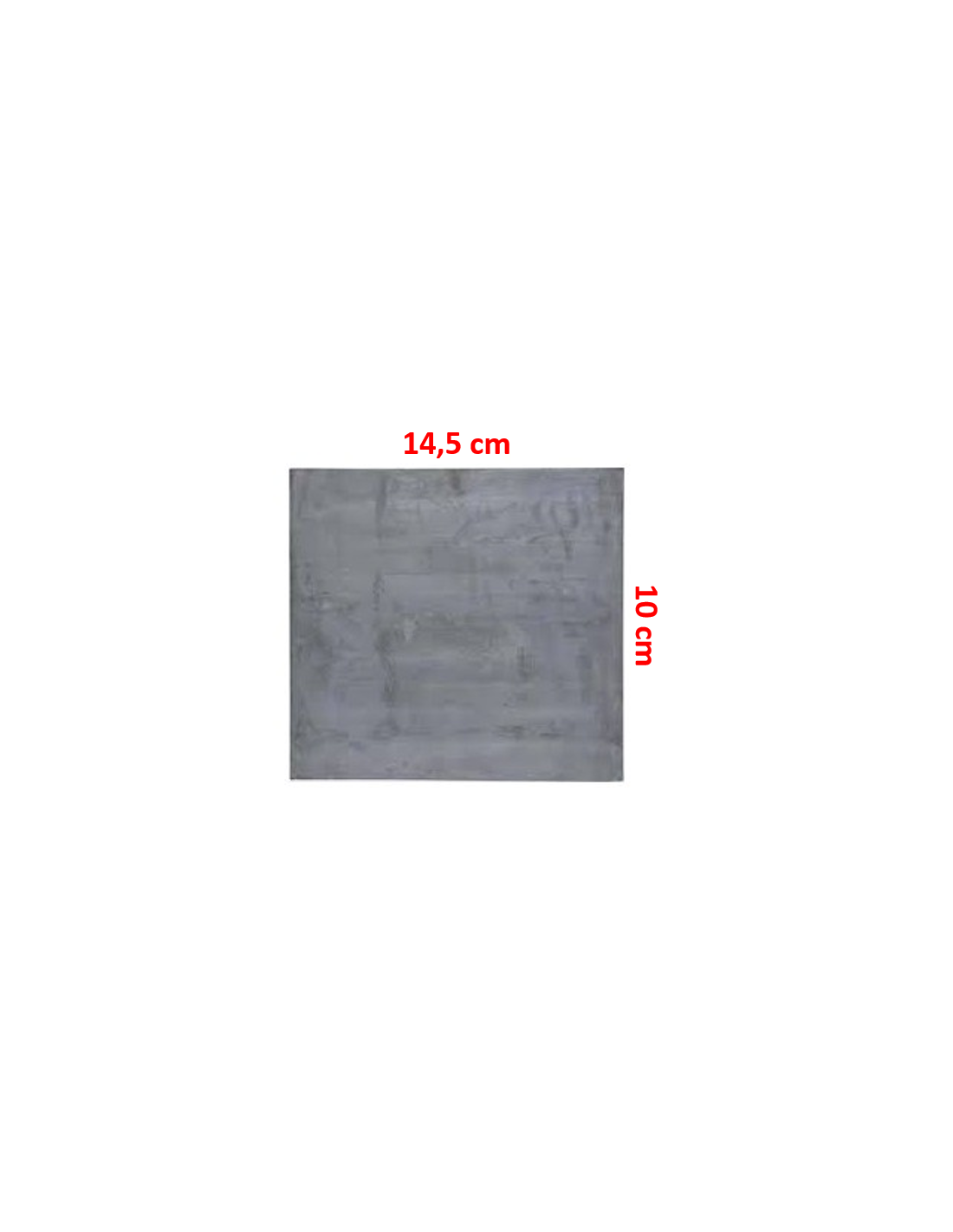 Plaque de plomb 10x15 cm