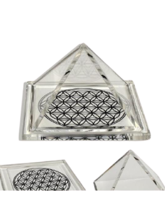 Pyramide plexi Fleur de Vie