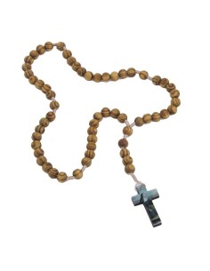 Chapelet en bois d'olivier Sainte Rita