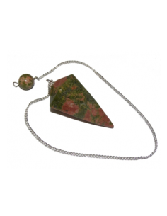 Pendule Unakite à facettes