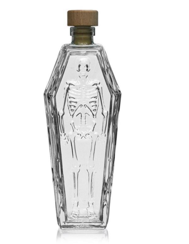 Bouteille Cercueil avec Squelette 200 ml