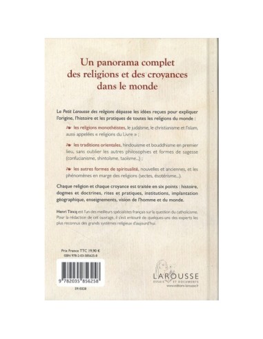 Petit Larousse des religions - Henri Tincq