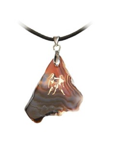 Pendentif Agate Gémeaux